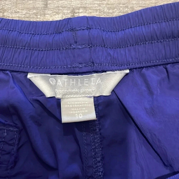 Athleta - Expedition Shorts - Cosmic Blue/Purple - Size 10 - Picture 3 of 9